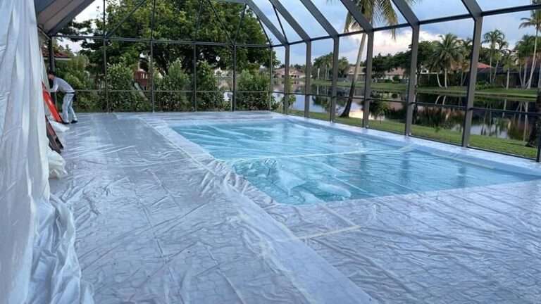 Pool Cage Repainting