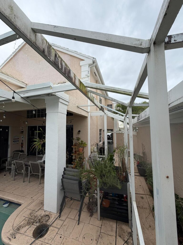 Before Screen Enclosure Painting Project