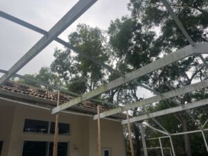 Enclosure Repainting Bronze to White