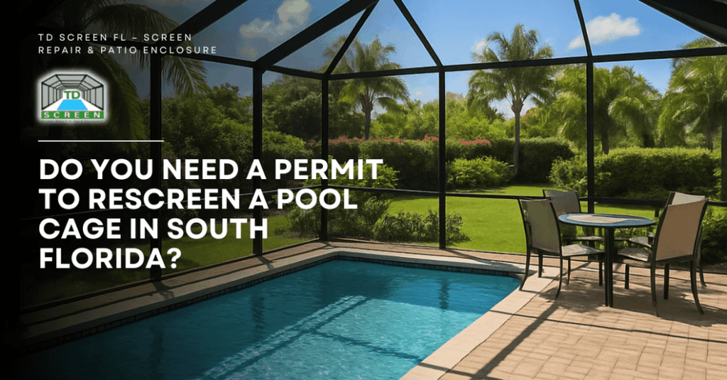 Do You Need a Permit to Rescreen a Pool Cage in South Florida