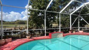 Garden-Pool Enclosure Rescreening Service in Palm Beach