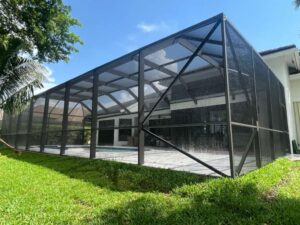 New Pool Screen Installation in Boca Raton