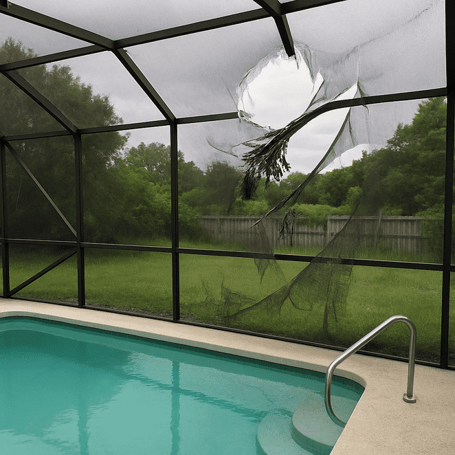 Common Reasons Pool Cage Screens Tear in Florida