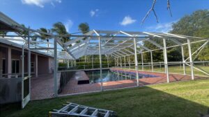 Full Rescreen and Pressure Cleaning in Miami