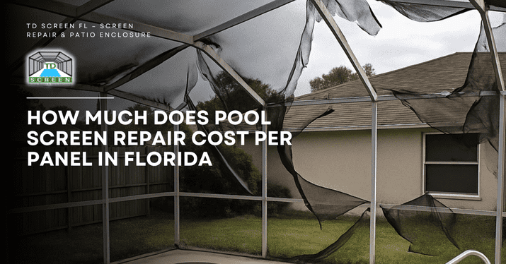 Blog 19 How Much Does Pool Screen Repair Cost Per Panel in Florida