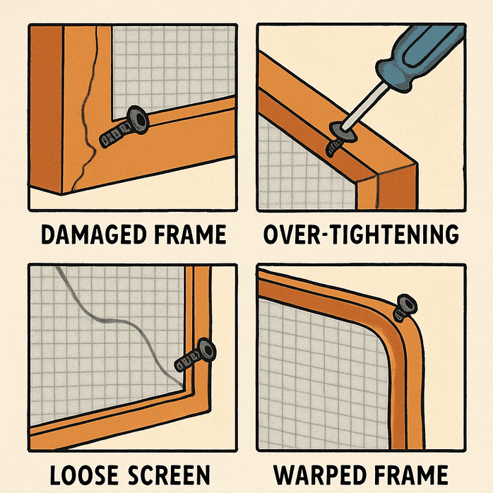 Common Reasons Screen Screws Pop Out