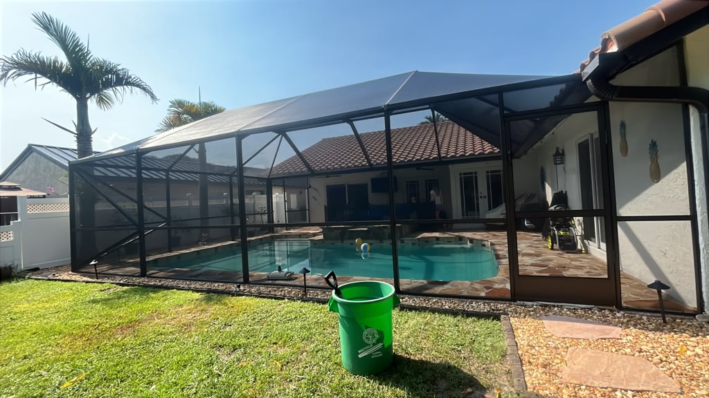 Screen Enclosure Rescreening 4 Pool Enclosure Rescreening in Coral Springs FL