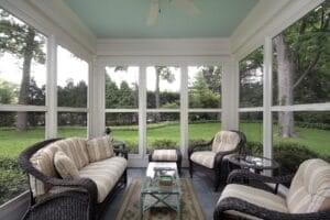 Florida room enclosure patio design
