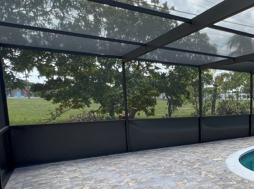 Screen Enclosure Security with Kick Plates