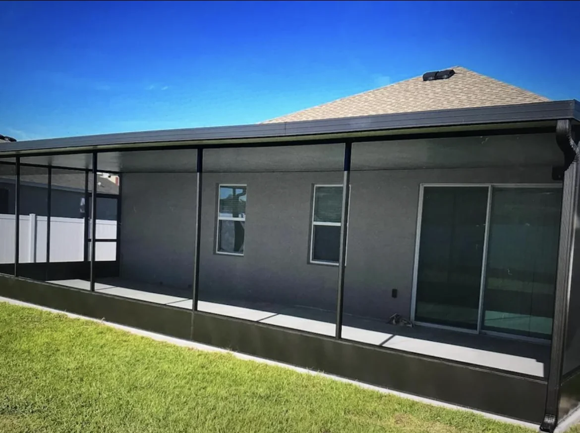 Lanai enclosure for insect-free outdoor space