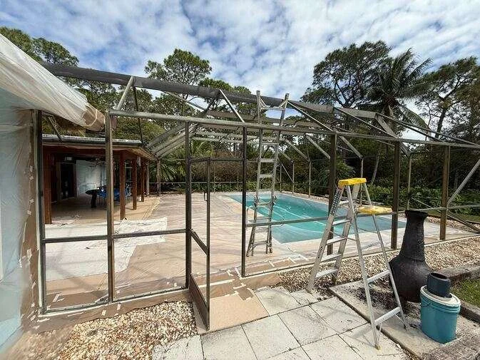 How to Paint a Screen Enclosure 1 Enclosure Repainting