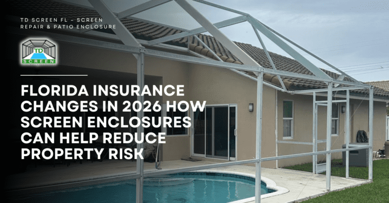 Florida Insurance Changes in 2026 How Screen Enclosures Can Help Reduce Property Risk