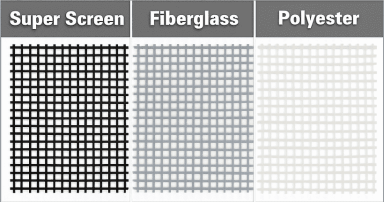 Super Screen vs Fiberglass vs Polyester