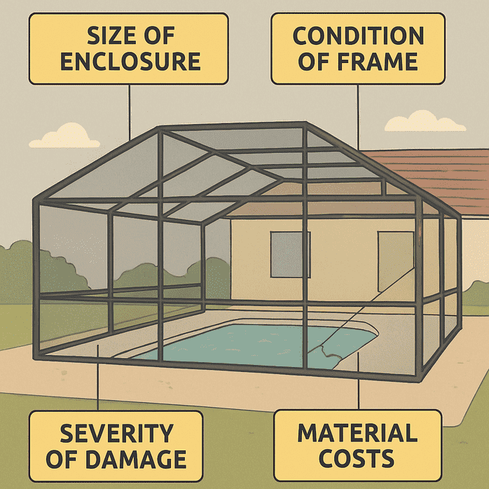 Pool Cage Repair Cost in Miami: What Homeowners Should Expect in 2026 2 Key Factors Influencing Pool Cage Repair Cost in Miami