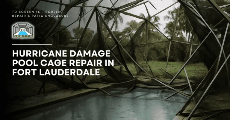 Blog 27 Hurricane Damage Pool Cage Repair in Fort Lauderdale